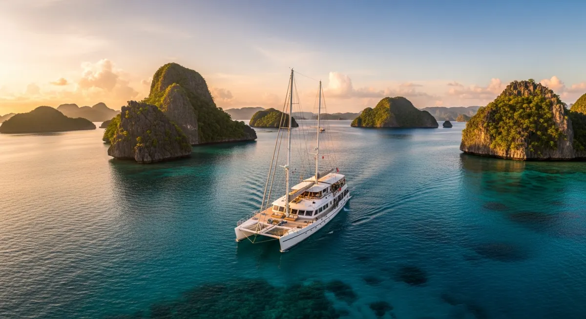 Raja Ampat Boat Charter Catamaran | Space & Stability