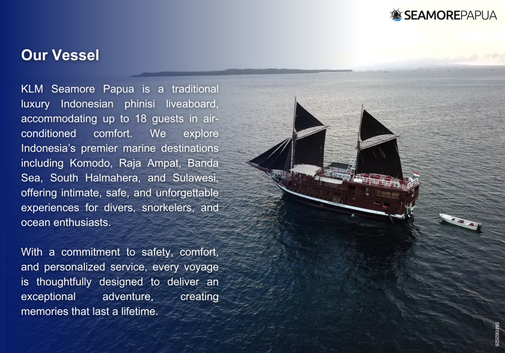 Seamore Papua — Sailing Phinisi charter in Raja Ampat